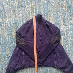 Lululemon Athletica Purple Knit Cardigan with deep purple Accents